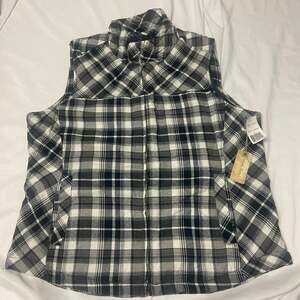 North River Vest Buffalo Plaid Full Zip 2 Pocket Insulated New with Tags NWT XL